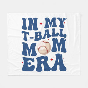 Manta Polar En Mi Era de Mamá de T-Ball Tee-Ball Mamá Día de l