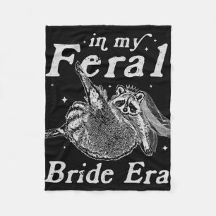 Manta Polar En Mi Era De Novia Feral Camiseta De Mapache Diver