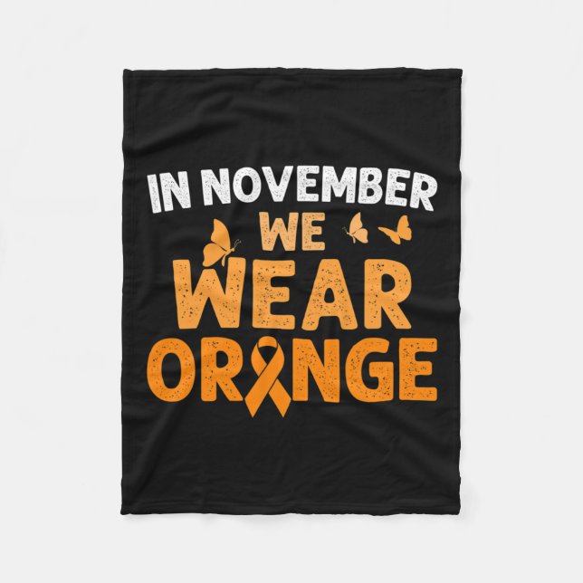 Manta Polar En Noviembre Usamos Conciencia De Los Naranjas Crp (Anverso)