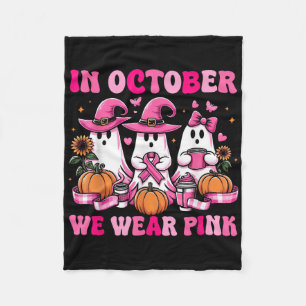 Manta Polar En Octubre Usamos Cáncer De Mama De Bruja Rosa