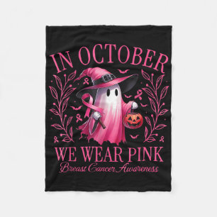 Manta Polar En Octubre Usamos Cáncer De Mama De Bruja Rosa