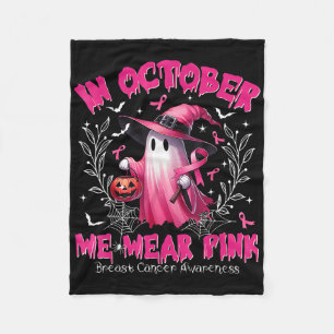 Manta Polar En Octubre Usamos Cáncer De Mama De Bruja Rosa