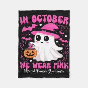 Manta Polar En Octubre Usamos Cáncer De Mama De Bruja Rosa