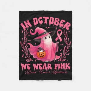 Manta Polar En Octubre Usamos Cáncer De Mama De Bruja Rosa