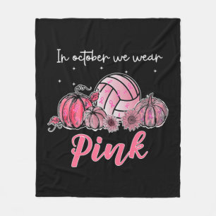 Manta Polar En Octubre Usamos Cáncer De Mama De Voleibol Rosa