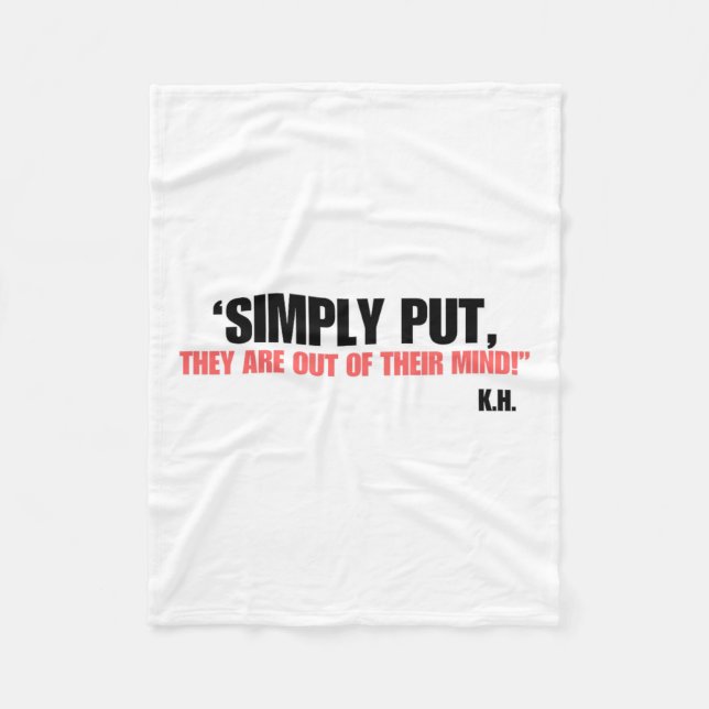 Manta Polar En pocas palabras... Kamala Vote Harris Waltz 2024 (Anverso)