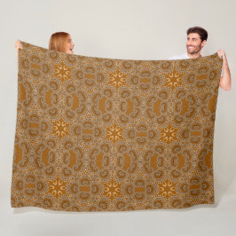 Manta Polar Encaje Fractal de Caramelo