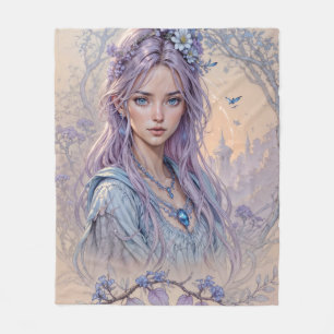 Manta Polar Encantamiento de lavanda