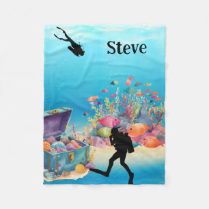 Manta Polar Encontrado cofre del tesoro Fleece Blanket