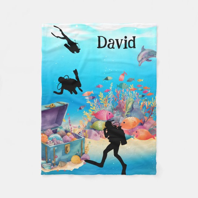 Manta Polar Encontrado cofre del tesoro Fleece Blanket (Anverso)