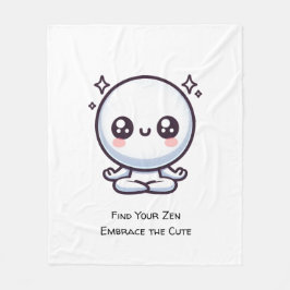 Manta Polar Encuentra tu Zen, abraza la Cuta