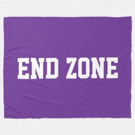 Manta Polar END ZONE Athletic White Text On Fun Royal Purple