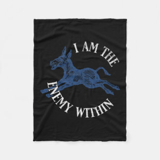 Manta Polar Enemigo demócrata de Kamala Harris dentro de la iz