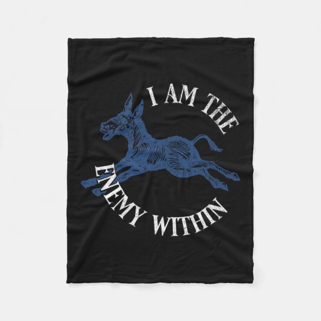 Manta Polar Enemigo demócrata de Kamala Harris dentro de la iz (Anverso)