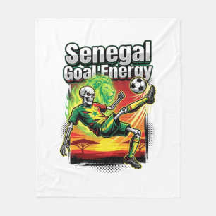 Manta Polar Energía del Gol de Senegal Esqueleto Delantero Nac