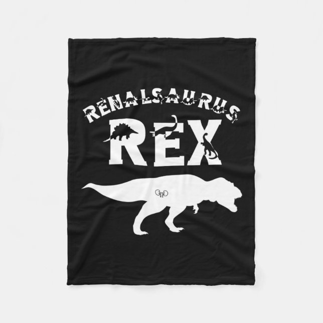 Manta Polar Enfermedad del riñón trasplantar Dinosaurio tecnol (Anverso)