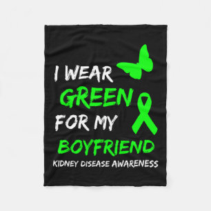Manta Polar Enfermedad Renal Que Uso Verde Para Mi Novio Ribbo