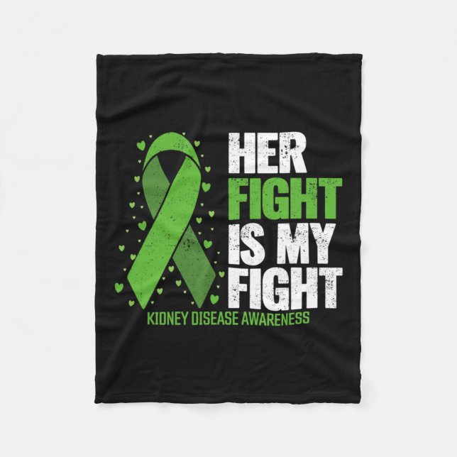 Manta Polar Enfermedad renal Su lucha contra mi enfermedad ren (Anverso)