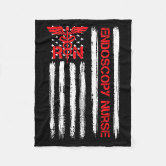 Manta Polar Enfermera de endoscopia Rn bandera americana