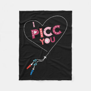 Manta Polar Enfermera de San Valentín Picc Vascular Access Scr
