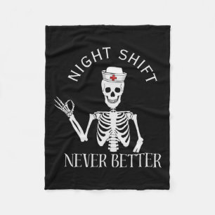 Manta Polar Enfermera De Turno De Noche Icu Rn Er Cvicu Nicu E