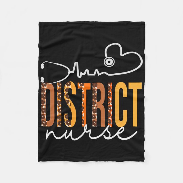 Manta Polar Enfermera distrital Leopard Heartbeat Apreciación  (Anverso)