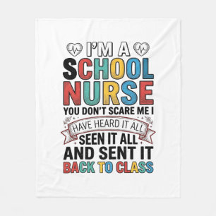 Manta Polar Enfermera Escolar Lo Escuchó Todo Camiseta Diverti