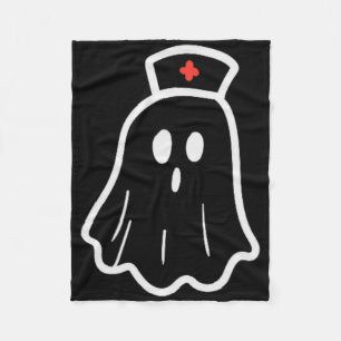 Manta Polar Enfermera fantasma Disfraz retro caída de Hallowee
