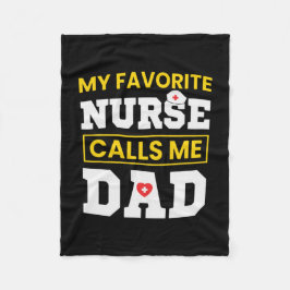 Manta Polar Enfermera favorita del Día del Padre me llama papá