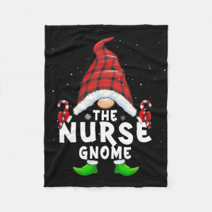 Manta Polar Enfermera Gnome Búfalo Familia Matanza Christma
