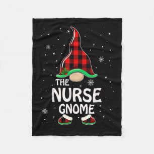 Manta Polar Enfermera Gnome Búfalo Familia Matanza Christma