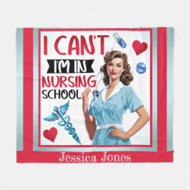 Manta Polar Enfermera Nostálgica en escuela de Enfermería