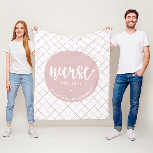 Manta Polar Enfermera personalizada RN graduación Elegante (In situ)
