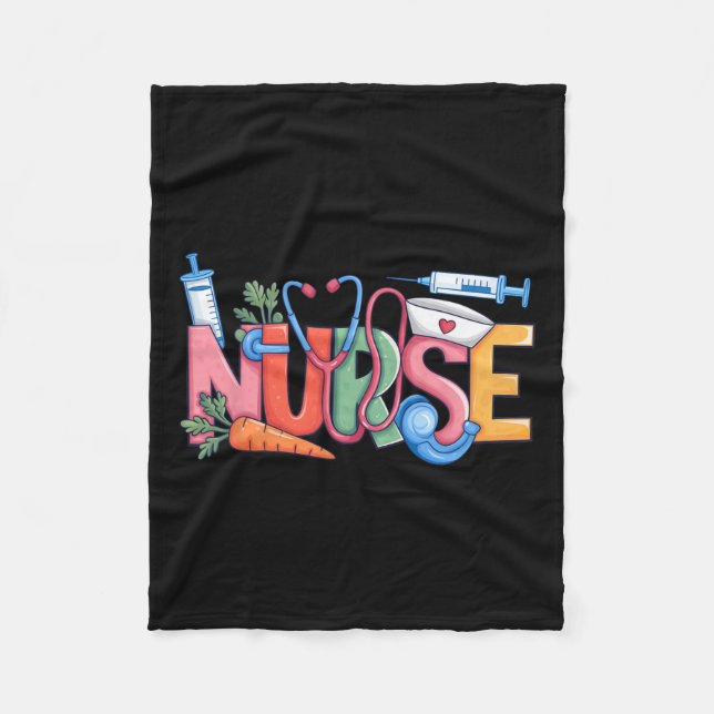 Manta Polar Enfermera Stethoscope Cute Coquette Bow Stethoscop (Anverso)