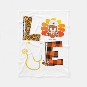 Manta Polar Enfermera Turquía Día de Acción de Gracias Día de 