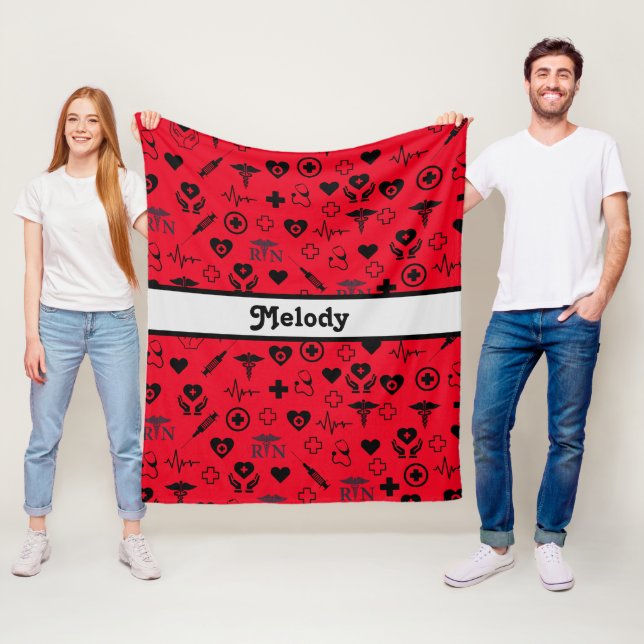 Manta Polar Enfermero registrado personalizado (In situ)