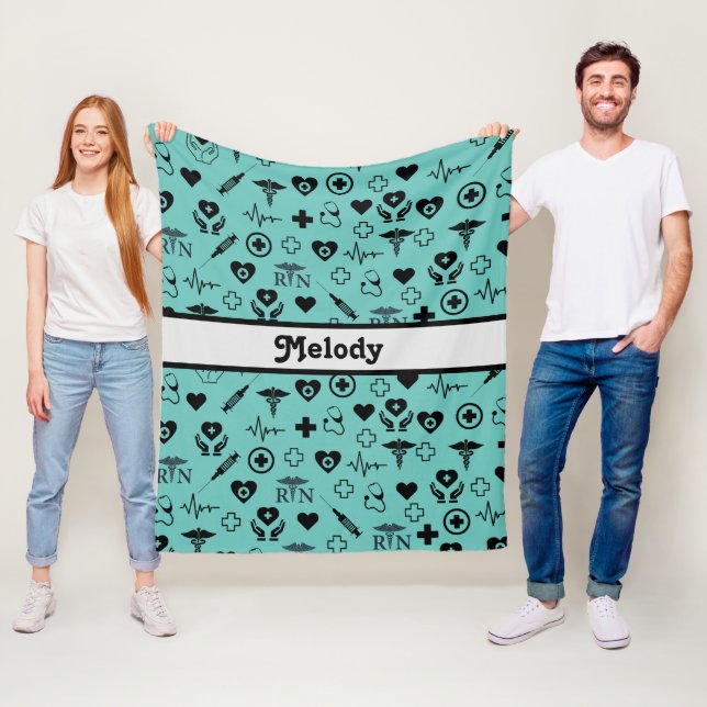 Manta Polar Enfermero registrado personalizado (In situ)