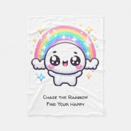 Manta Polar Enfrentar el arcoiris y encontrar tu felicidad