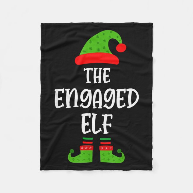 Manta Polar Engaged Elf Family Matching Christmas Engagement  (Anverso)