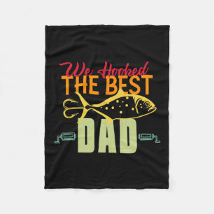 Manta Polar Enganchado El Mejor Papá Pesca Señuelo Vintage Día