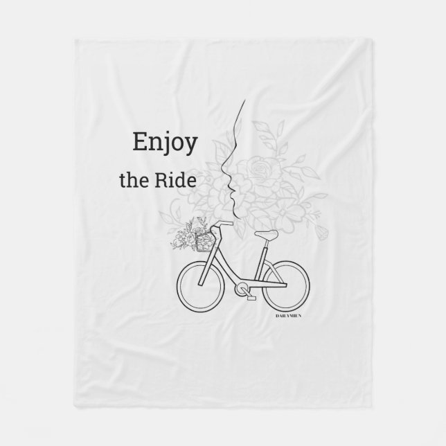 Manta Polar  Enjoy the Ride: Minimalist DAILYMIEN Blanket  (Anverso)