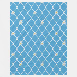 Manta Polar Enlace en cadena Daisies KiniArt Fleece Blanket