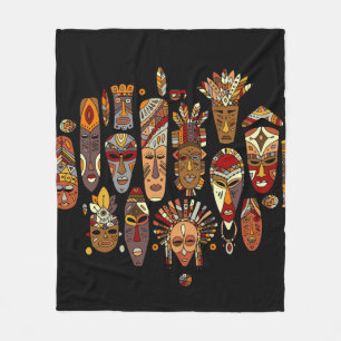 Manta Polar Enmascaramiento tribal étnico conjunto, boceto