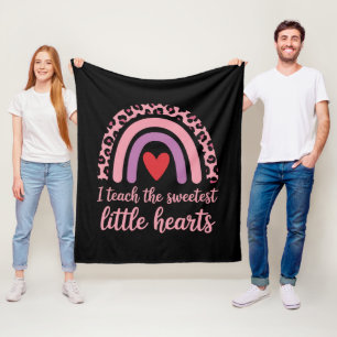 Manta Polar Enseño a los corazones más dulces Profesora Arcoír