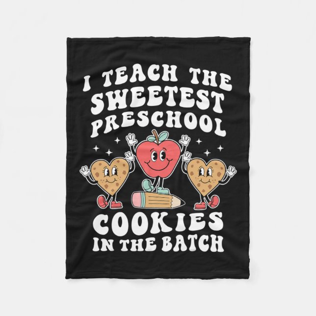 Manta Polar Enseño El Mejor Profesor De Cocinas Preescolares V (Anverso)