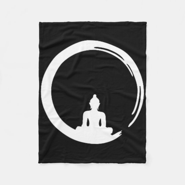 Manta Polar Enso, Zen, Círculo, Símbolo Budismo Buda Meditació (Anverso)
