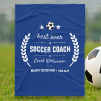 Entrenador de fútbol gracias regalo de equipo pers