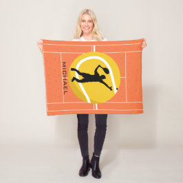 Manta Polar Entrenador Personalizado De Tenis Que Sirve Deport