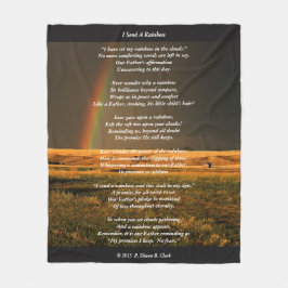 Manta Polar "Envío paisaje de un arco iris"