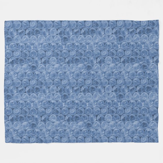 Manta Polar Envoltura de burbuja azul (Frente (Horizontal))
